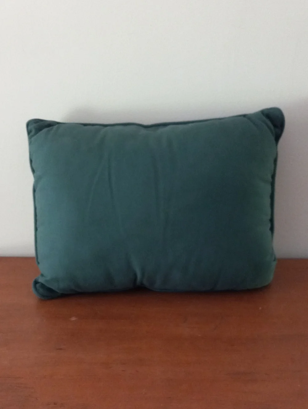 Holiday Santa Tapestry Decorative Pillow - Green and Red